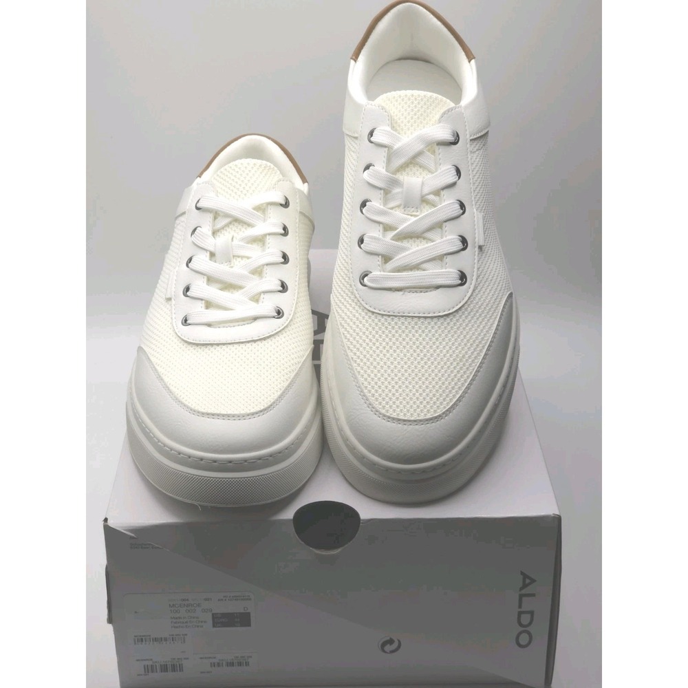 Aldo Men Mcenroe‎ Low top sneaker Bone White Size 11 White Brown